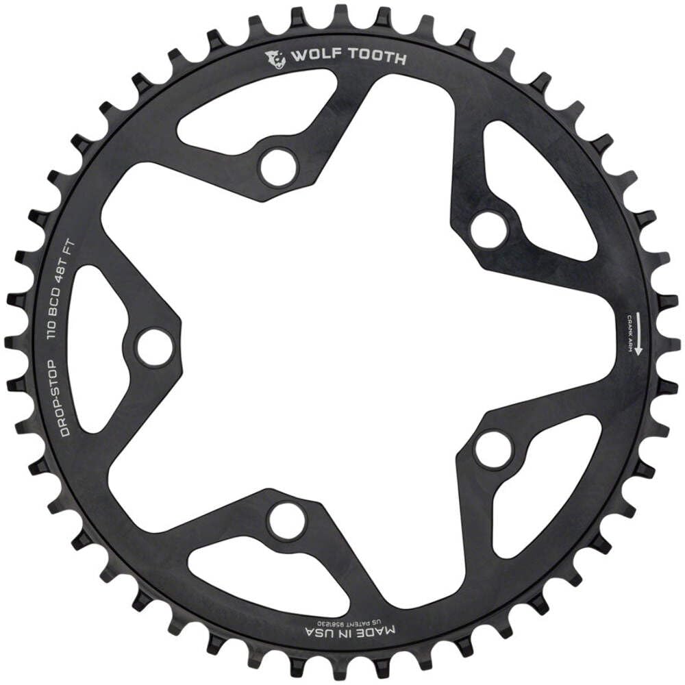WOLF TOOTH SH 110 BCD 48T チェーンリング 110 BCD Asymmetric 4-Bolt Chainrings for Shimano Cranks